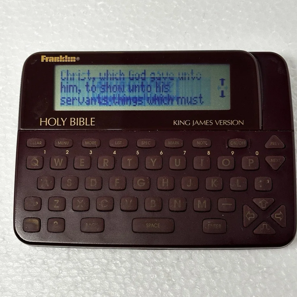 Franklin KJ31 Electronic Holy Bible King James Version Pocket Handheld Organizer